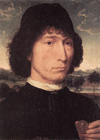 Portrait of a Man with a Roman Coin, Hans Memling